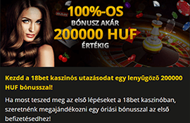 Hatalmas összegű, 100%-os arányú casino welcome bonus új tagoknak Magyarországon