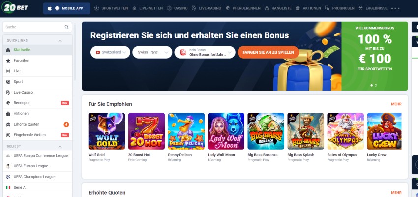 20Bet Sportwetten