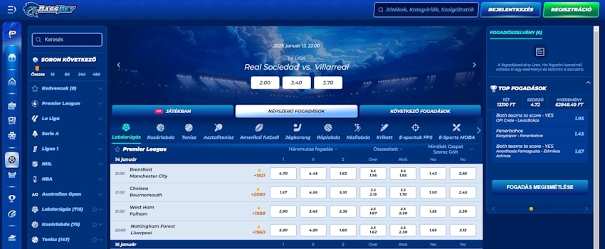 BassBet sportfogadás Magyarországon