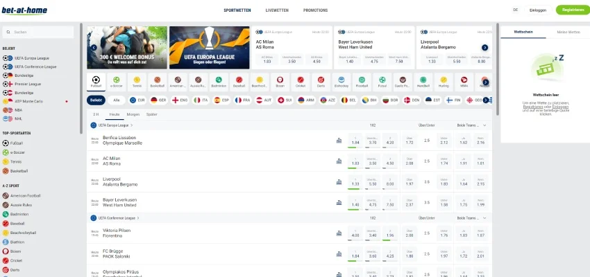 Bet at Home Sportwetten