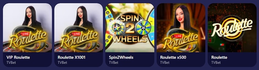 BetMatch Casino TV-Spiele