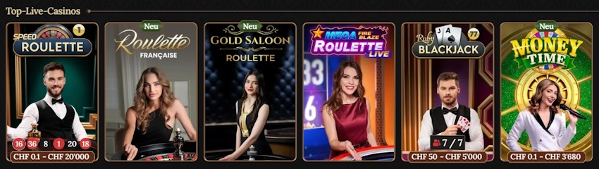BetWest Casino Live Spiele