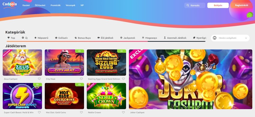 Cadoola Casino Magyarország