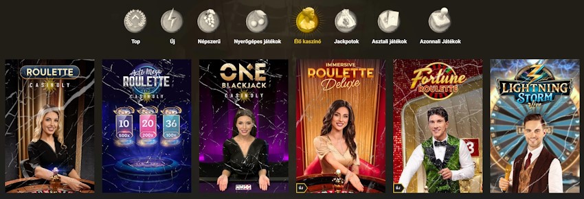 Casinoly élő kaszinó játékok