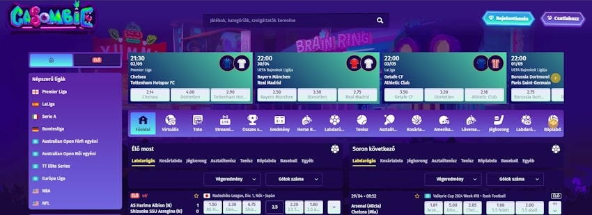 Casombie sportfogadás Magyarországon
