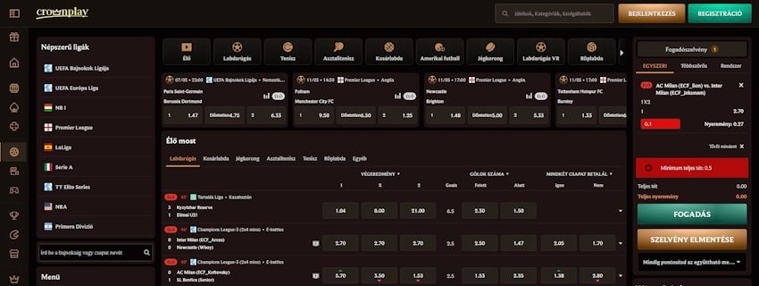 CrownPlay sportfogadás Magyarországon