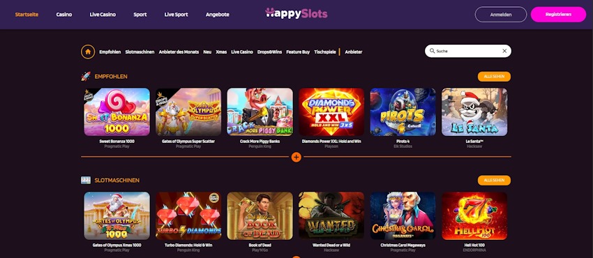 HappySlots Casino Schweiz