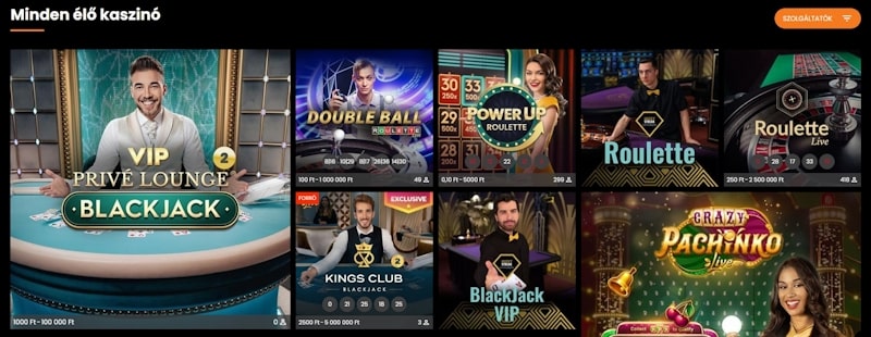 Hotbet élő kaszinó