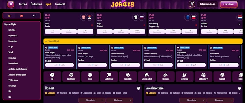 Joker8 sportfogadás Magyarországon