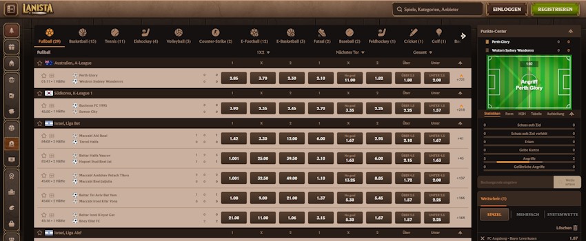 Lanista Live Wetten
