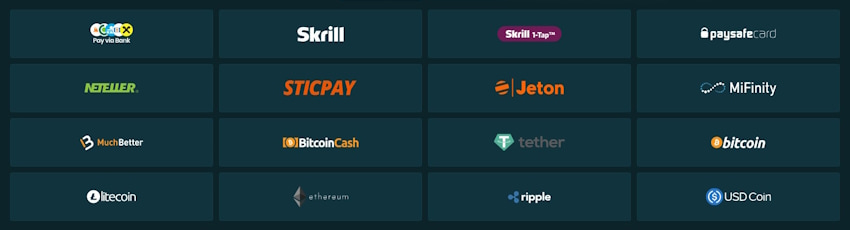 LegendPlay fizetési módok
