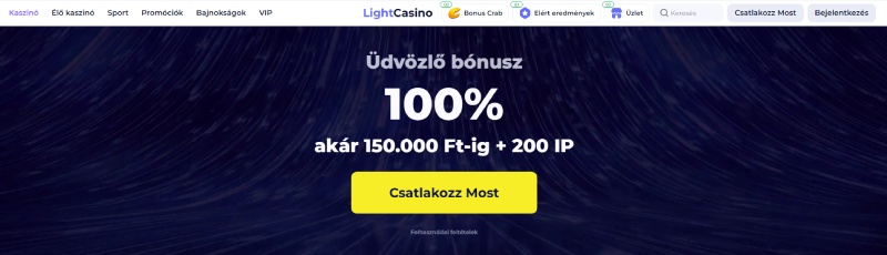 LightCasino bónuszok & akciók