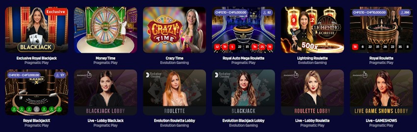 LyraBet Casino Live-Spiele