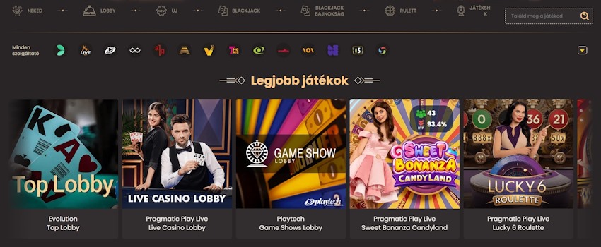 National Casino élő játékok