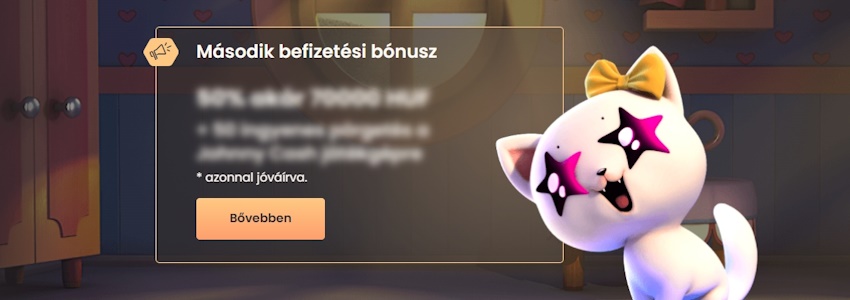 National Casino második befizetési bónusz