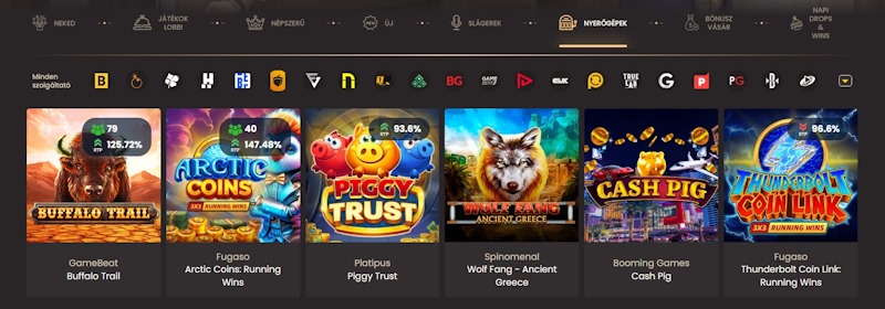 National Casino nyerőgépes játékok