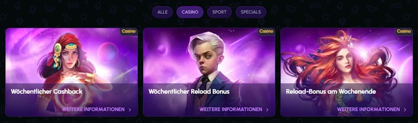 NovaJackpot Casino Bonusse