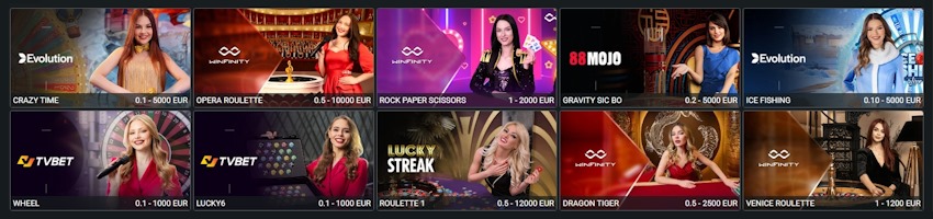 Planbet Casino Live Spiele