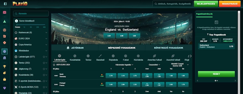 Playio sportfogadás Magyarországon