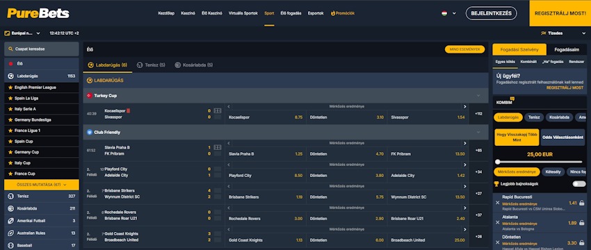 PureBets sportfogadás Magyarországon