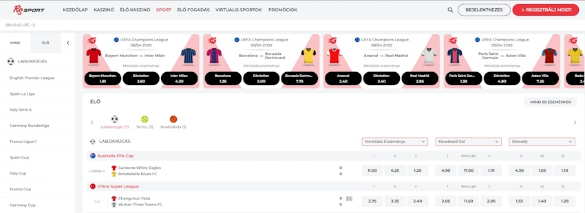 RealSpin sportfogadás Magyarországon