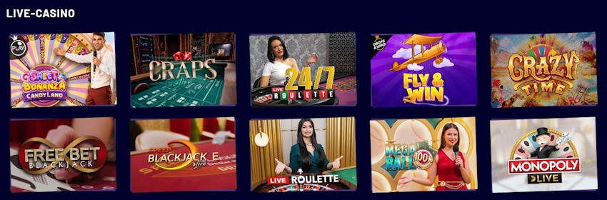 Slots Hammer Live Casino Spiele
