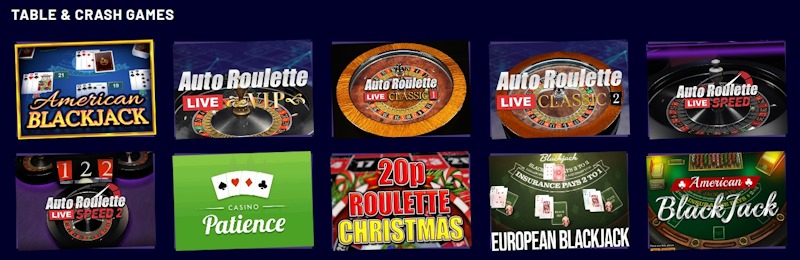 Slots Hammer Casino Tischspiele