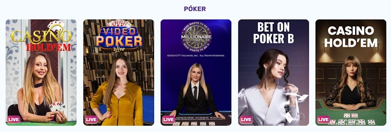 Slots Palace kaszinó póker játékok
