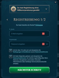 Slotuna Anmeldung
