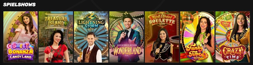 Sportuna Casino Spielshow Spiele