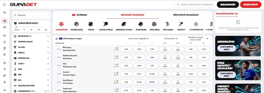 Supabet sportfogadás Magyarországon