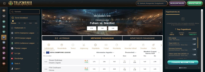 Talismania sportfogadás Magyarországon