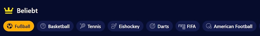 TrinoCasino Sportarten