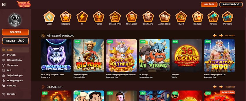 Vegazone Casino Magyarország