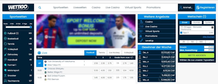 Wettigo Sportwetten Schweiz