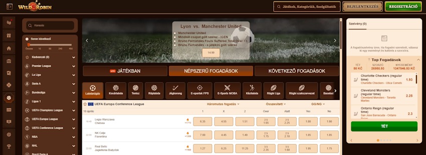 WildRobin sportfogadás Magyarországon