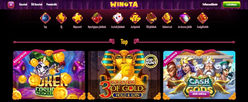 Winota Casino Magyarország