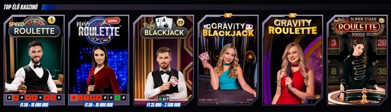 Win Rolla kaszinó élő játékok