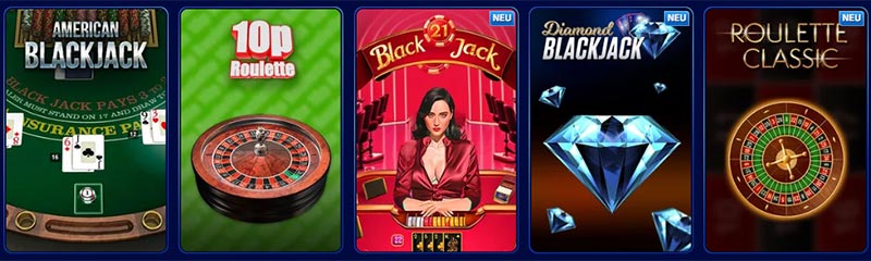 Wonaco Casino Tischspiele